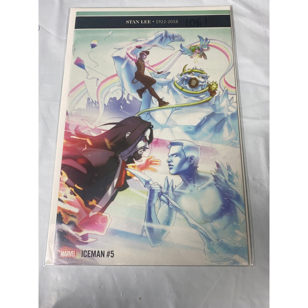 Marvel Iceman #5 2019‎ Stan Lee Tribute Cover Skottie Young Morbius Comic Book
